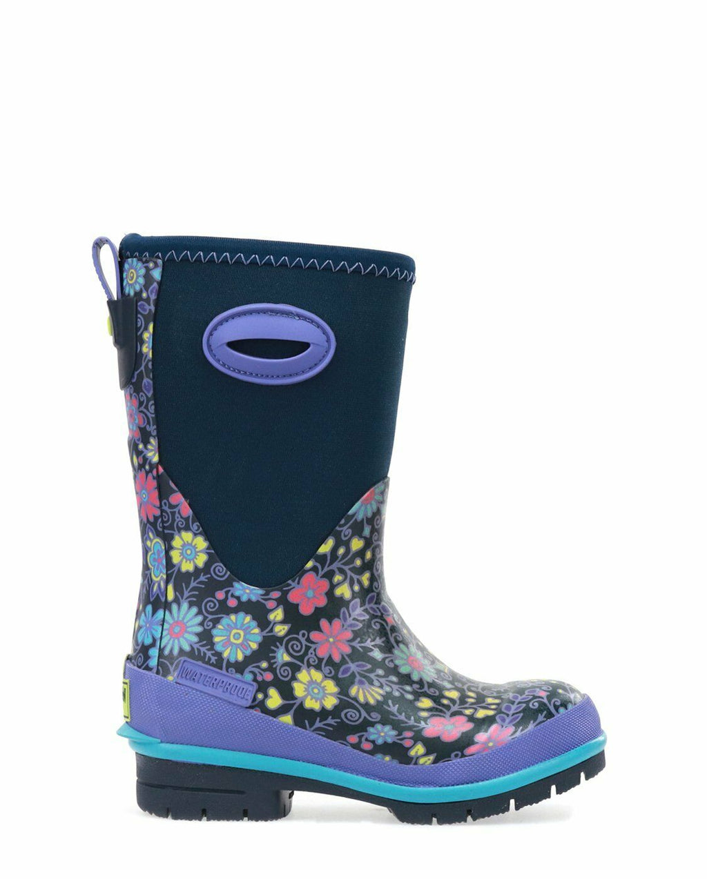 Western Chief Kids Floral Fun Insulated Neoprene Snow Boot Waterproof Pull On