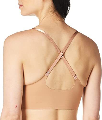  Calvin Klein Womens Invisibles Comfort Lightly Lined  Seamless Wireless Triangle Bralette Bra