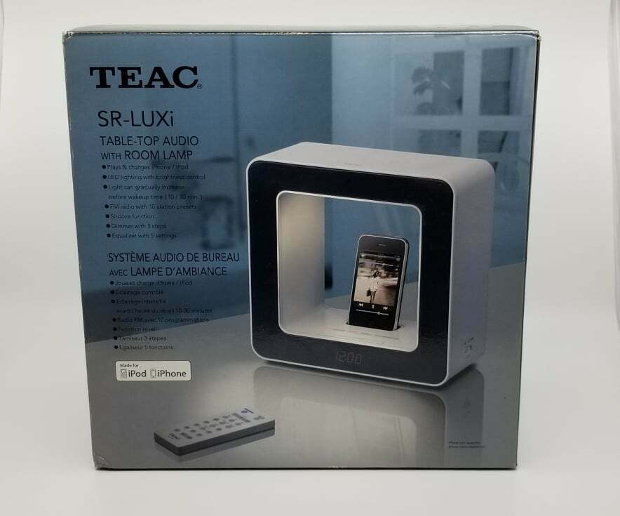 NEW  Teac SR-LUXi Table Top Audio Speaker with Room Lamp (Black) FREE SHIPPING
