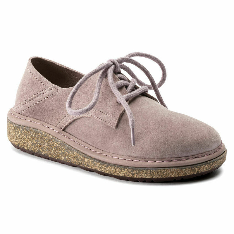 BIRKENSTOCK KID GARY LAVENDAR LACE UP SHOES SUEDE LEATHER GIRLS YOUTH 1017839