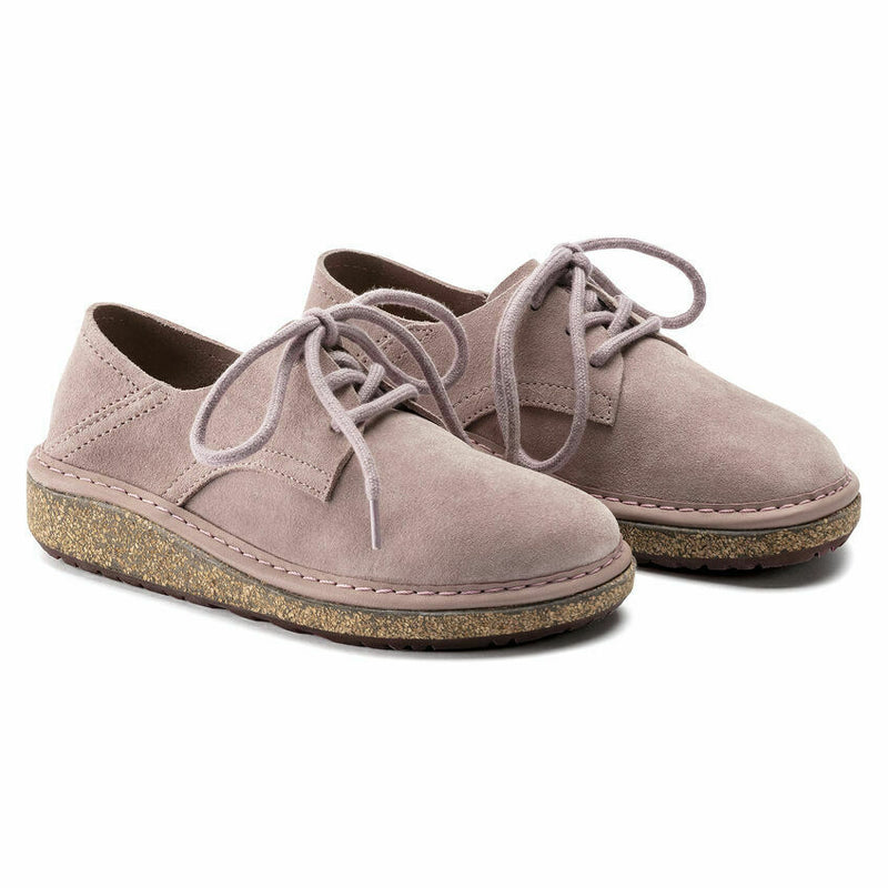 BIRKENSTOCK KID GARY LAVENDAR LACE UP SHOES SUEDE LEATHER GIRLS YOUTH 1017839