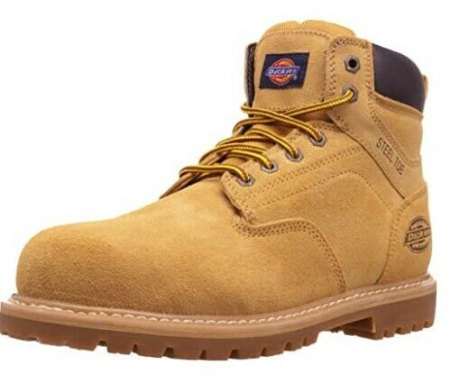 DICKIES MENS PROWLER 6" STEEL TOE EH BOOT WHEAT WIDE WIDTH SIZES 7-14 FREE SHIP