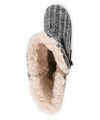 MUK LUKS WOMEN'S CLEMENTINE FLAT PULL ON FASHION BOOTS sz 6 DARK GREY TAN 15024