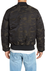 ALPHA INDUSTRIES MEN'S MA-1 DOWN FLIGHT JACKET JACQUARD 2XL CAMO BLACK MJM48511C