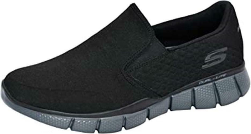 SKECHERS MEN'S EQUALIZER 2.0 SLIP ON LOAFER SNEAKER sz 13 BLACK / CHARCOAL 51521