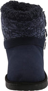 MUK LUKS WOMEN'S ALYX FLAT ANKLE PULL ON FASHION BOOTS sz 6 NAVY 15023-410