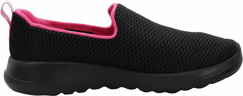 SKECHERS WOMENS PERFORMANCE GO WALK JOY SLIP ON SNEAKER 10 W BLACK PINK 15600W