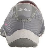 SKECHERS WOMEN'S BREATHE EASY GOOD LIFE WALKING SNEAKER sz 8.5 GRAY / PINK 22468