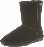 BEARPAW KIDS EMMA YOUTH SHEEPSKIN PULL ON WINTER BOOT sz 3 M BLACK II 608Y