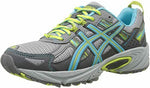 ASICS WOMENS GEL VENTURE 5 RUNNING SHOE SNEAKER sz 8.5 GREY TURQUOISE LIME T5N8N