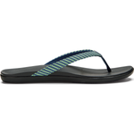 NEW OLUKAI HOOPIO WOMENS FLIP FLOP SANDAL BONE DUSK CLOUD STRIPE FREE SHIP