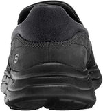 SKECHERS MEN'S RELAXED FIT GLIDES CALCULOUS LEATHER LOAFER 13 EW BLACK 64589EWW