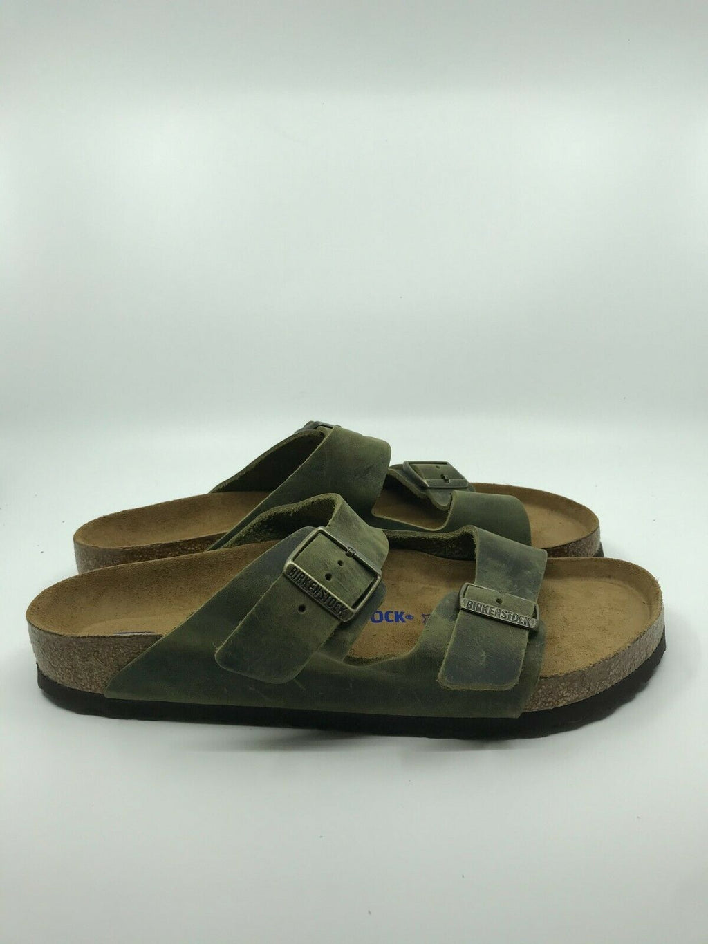 BIRKENSTOCK MEN ARIZONA OILED LEATHER SANDAL JADE SIZE 45EU(12-12.5US) FREE SHIP