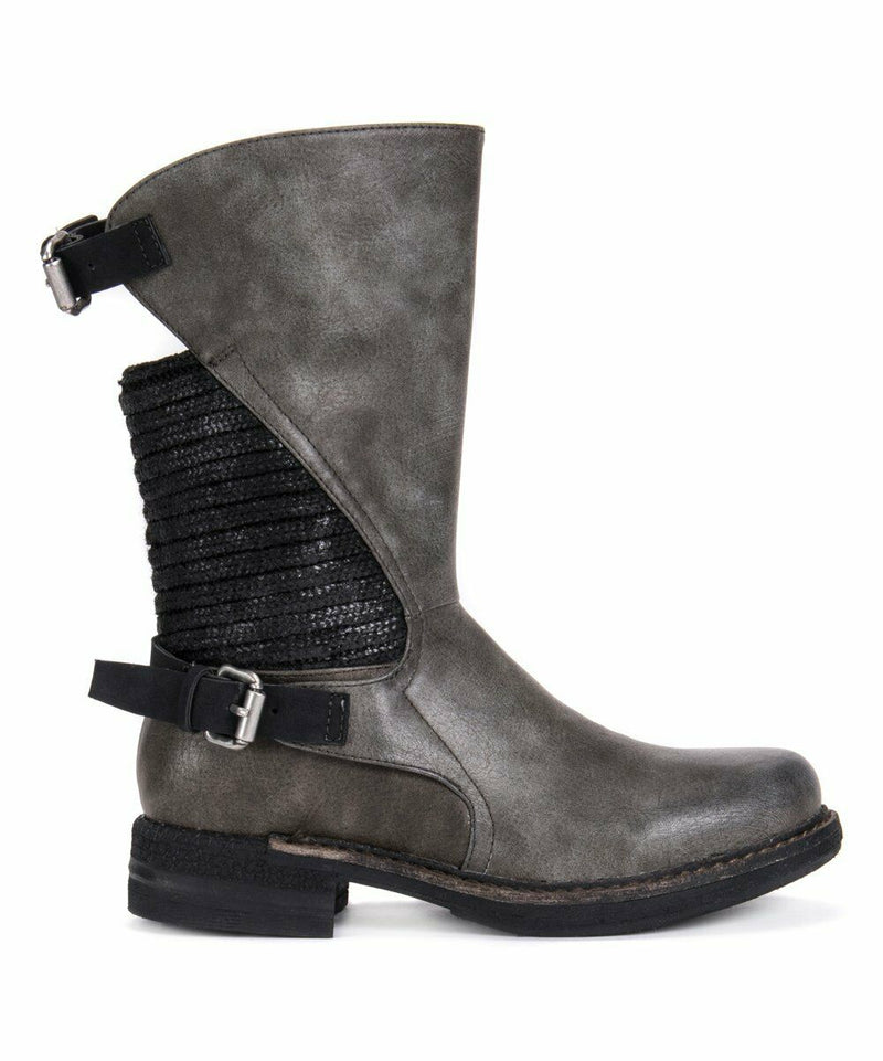 MUK LUKS WOMEN'S KALI MID CALF PULL ON FASHION BOOTS sz 6 GREY 16879 021