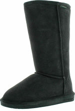 BEARPAW WOMENS EMMA TALL FASHION SHEEPSKIN WINTER PULL ON BOOT 9 M CHARCOAL 612W