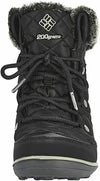 COLUMBIA WOMEN'S HEAVENLY SHORTY OMINI HEAT BOOTS sz 8.5 BLACK / KETTLE 1652010