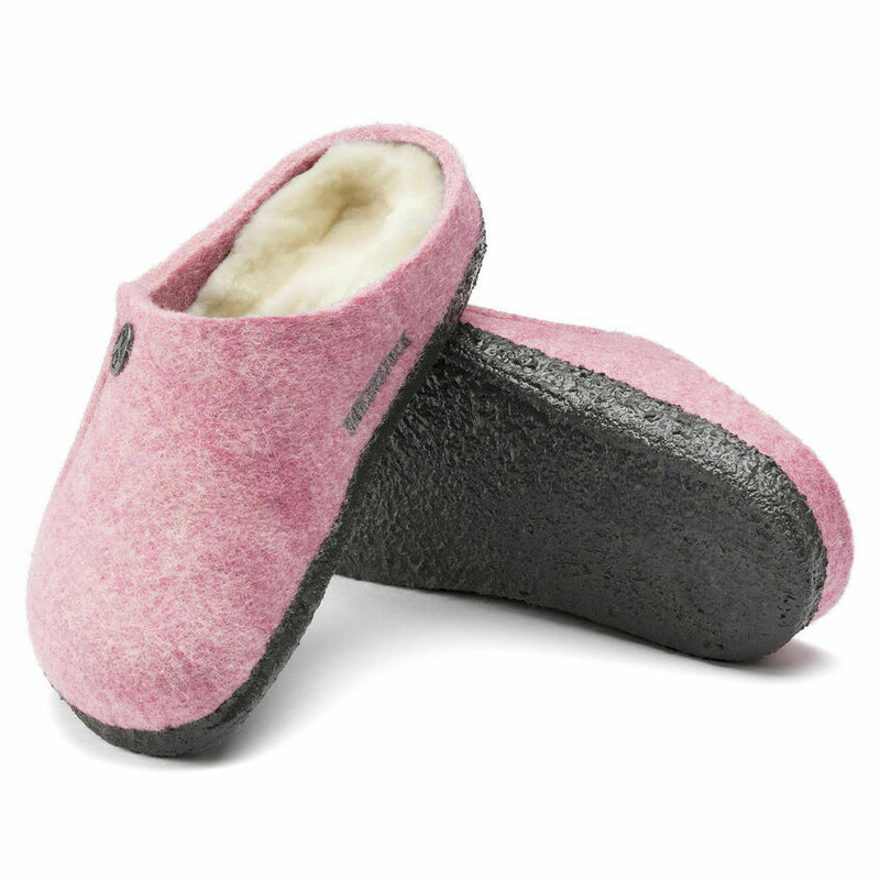 BIRKENSTOCK KID ZERMATT SHEARLING WOOL CLOG SLIPPER NARROW WIDTH ROSE 1017851