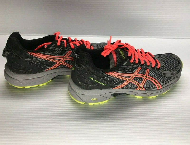 NEW ASICS WOMEN'S GEL-VENTURE 6 SHOES PHANTOM CORAL LIME sz 8.5 FREE SHIP