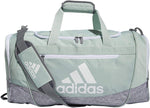 ADIDAS DEFENDER 3 MEDIUM DUFFEL CLASSIC CARRY ON GYM BAG GREEN TINT WHITE GREY