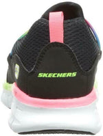 SKECHERS WOMEN'S SYNERGY LOVING LIFE WALKING SNEAKERS 6.5 BLACK / MULTI 11793