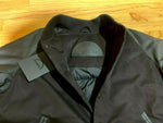 NEW CMFR VARSITY DOWN JACKET INSULATED MENS M MEDIUM BLACK MP6633 LEATHER WOOL