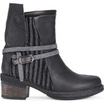 MUK LUKS WOMEN'S NINA ANKLE FASHION BOOTS WATER RESISTANT sz 6 BLACK 16923-001