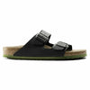 NEW BIRKENSTOCK WOMEN ARIZONA SOFT FOOTBED DESERT SOIL BLACK BIRKO FLOR 1005714