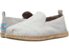 NEW WOMENS TOMS DECONSTRUCTED ALPARAGATA ROPE DRIZZLE GREY SLUB CHAMBRAY