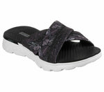 SKECHERS WOMEN'S GO WALK ON THE GO 400 TROPICAL FLIP FLOP SANDAL sz 8 GRAY 14667