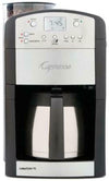 CAPRESSO 465 COFFEETEAM TS 10 CUP DIGITAL COFFEEMAKER BURR GRINDER THERM CARAFE