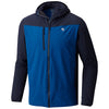 MOUNTAIN HARDWEAR MEN'S SUPER CHOCKSTONE HOODED JACKET sz M BLUE, BLACK, OM0389