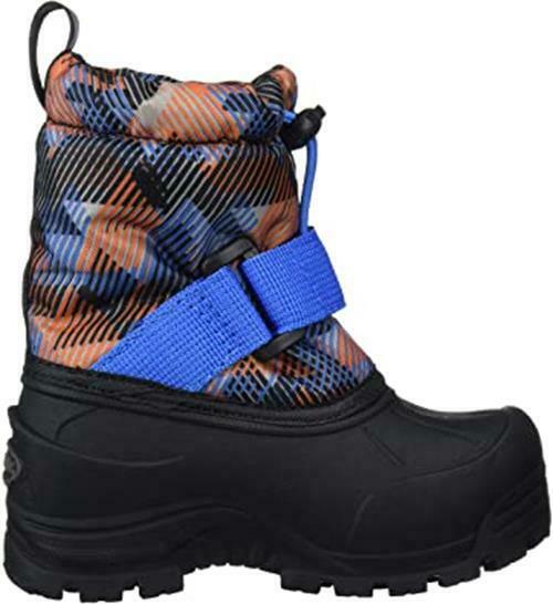 NORTHSIDE KIDS FROSTY POLAR WARM SNOW BOOT sz 6 BOY'S NAVY / ORANGE 911312B412