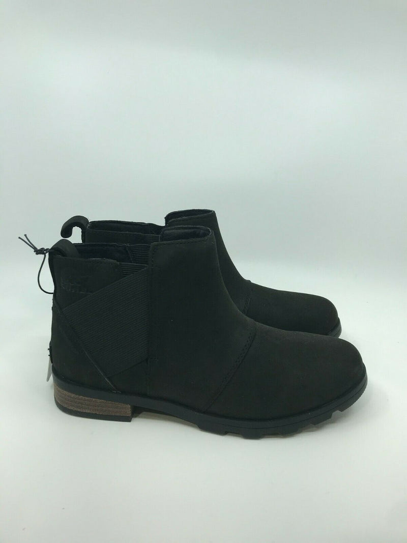 SOREL WOMENS EMELIE CHELSEA BOOT BLACK SIZE 7 FREE SHIPPING