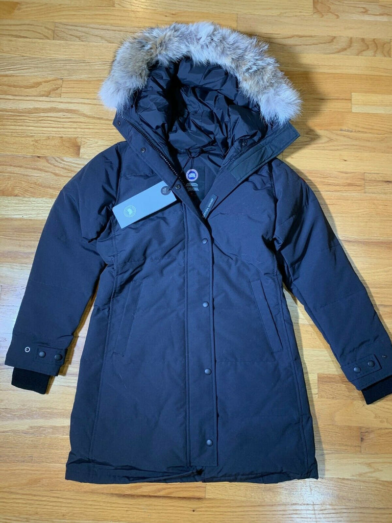 NEW CANADA GOOSE SHELBURNE PARKA COAT WOMEN NAVY 3802L COYOTE DOWN FREE SHIP