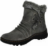 BARETRAPS WOMEN'S ADALYN ANKLE BOOTS DARK GREY sz 8 ZIP LINED WARM BT22192