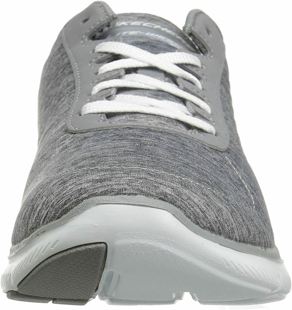 SKECHERS WOMENS FLEX APPEAL 2.0 ATHLETIC SPORTY TRAINING SNEAKER 8 W GRAY 12753W