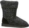 MUK LUKS WOMEN'S JANET PULL ON KNIT WARM SLIPPER BOOTS sz 6 OXFORD 16762 005