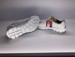 NEW SKECHERS WOMEN'S RELAXED FIT EMPIRE SNEAKERS WHITE SILVER sz 10 FREE SHIPPING