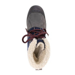 NEW MUK LUKS MELISSA SNOW BOOTS NAVY FAUX FUR LINED WARM WATERPROOF FREE SHIP