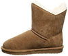 BEARPAW WOMEN'S ROSALINE WINTER SUEDE FAUX FUR SHORT BOOTS sz 6 M HICKORY 2588W