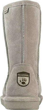 BEARPAW WOMEN'S EMMA SHORT SHEARLING PULL ON WINTER BOOTS sz 6.5 MUSHROOM 608W