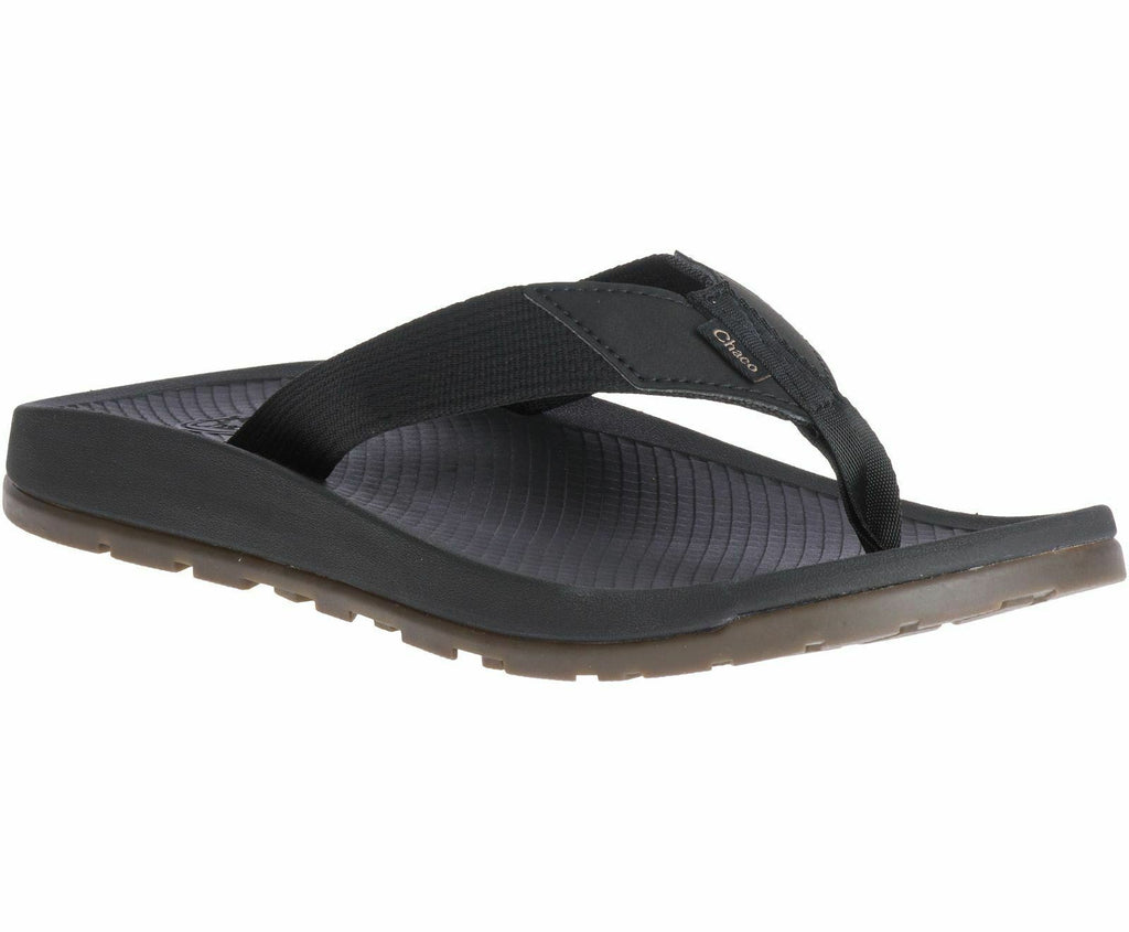 CHACO MEN S LOWDOWN FLIP FLOP NON MARKING SOLE SANDALS sz 12 BLACK JCH107325