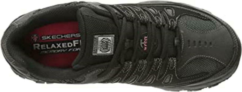 SKECHERS MEN CANKTON STEEL TOE ELECTRICAL HAZARD WORK SNEAKER 11 CHARCOAL 77055