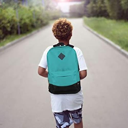 VOLKANO KIDS 18" LAPTOP BACKPACK BOOKBAG LAPTOP SLEEVE 15.6" TEAL VK-7097-TL