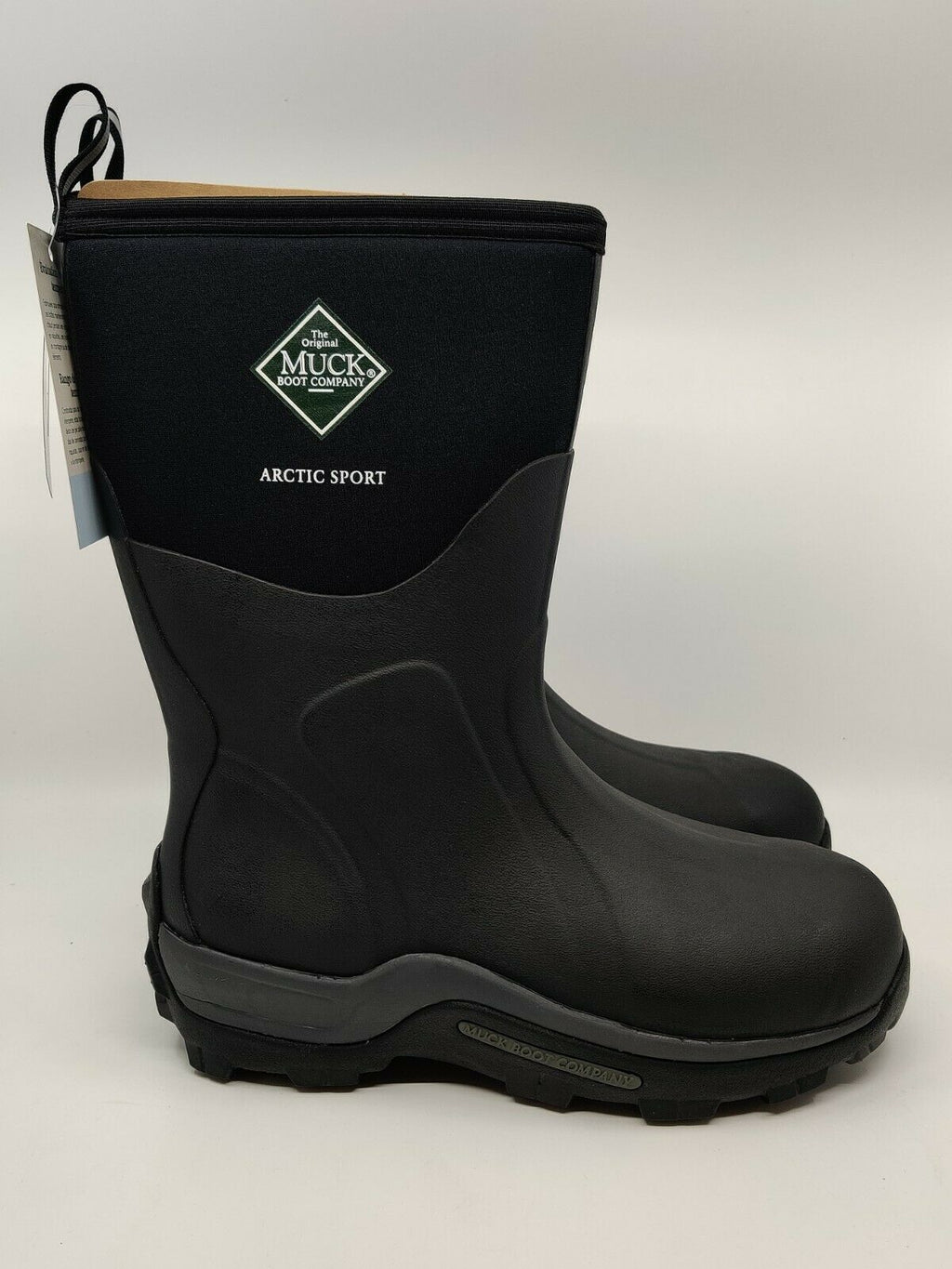 NEW MUCK MENS ARCTIC SPORT MID INSULATED WINTER BOOT BLACK SIZES 9-12 FREE SHIP