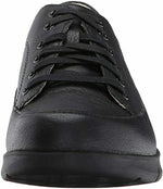 HUSH PUPPIES WOMEN'S DASHER MARDIE OXFORD LEATHER SHOES sz 9 W BLACK HW06160