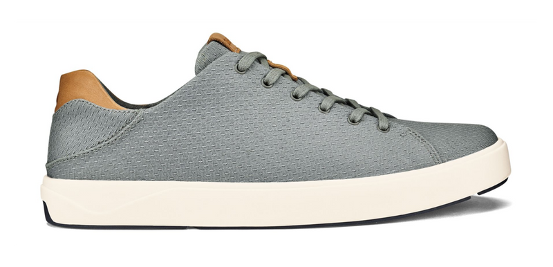 NEW OLUKAI MENS LEA AHI LI ILI SNEAKER CASUAL CANVAS SHOE SHARKSKIN FREE SHIP