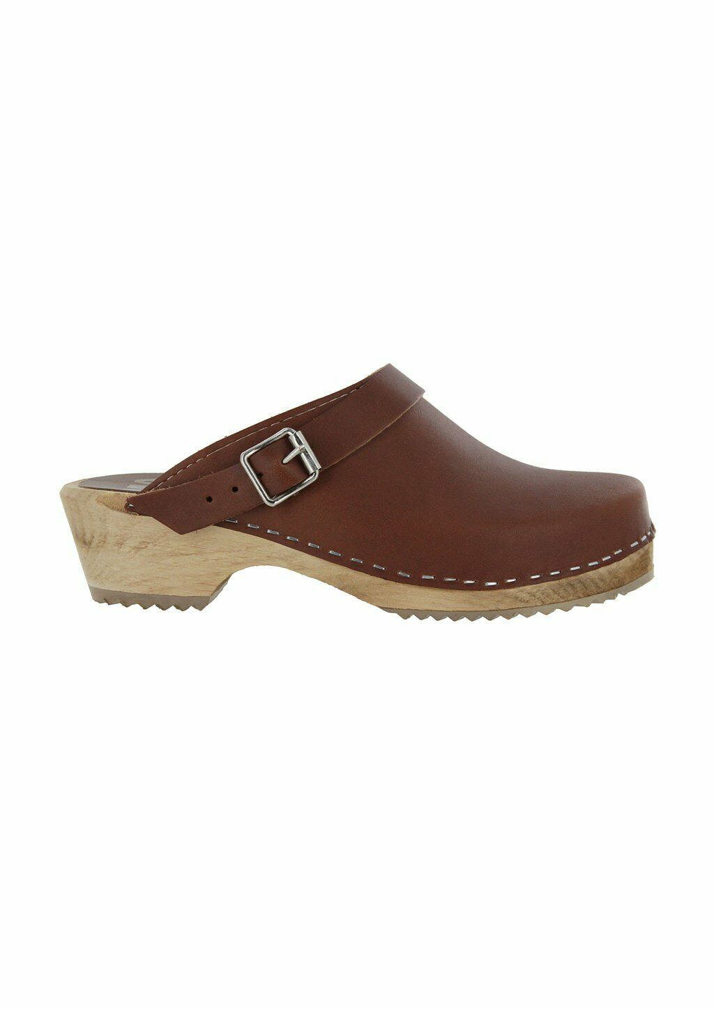 MIA WOMEN'S ALMA CLOG ISPIRED WOODEN PLATFORM SANDALS LEATHER sz 9 M BROWN SW225