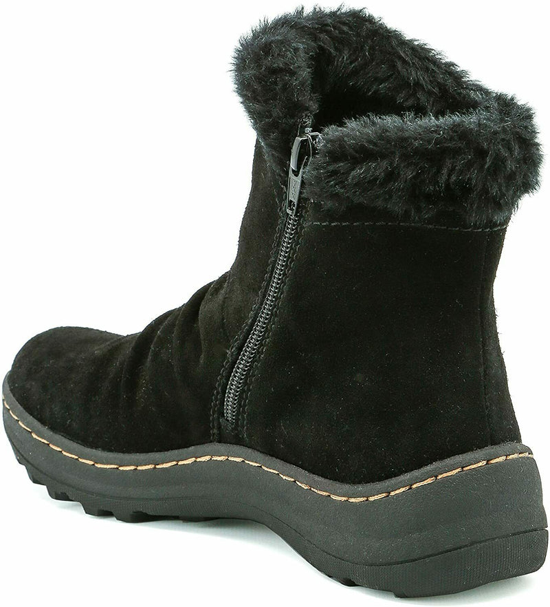 BARE TRAPS WOMEN'S ADALYN ANKLE BOOTS BLACK sz 10 M ZIP LINED WARM BT22191