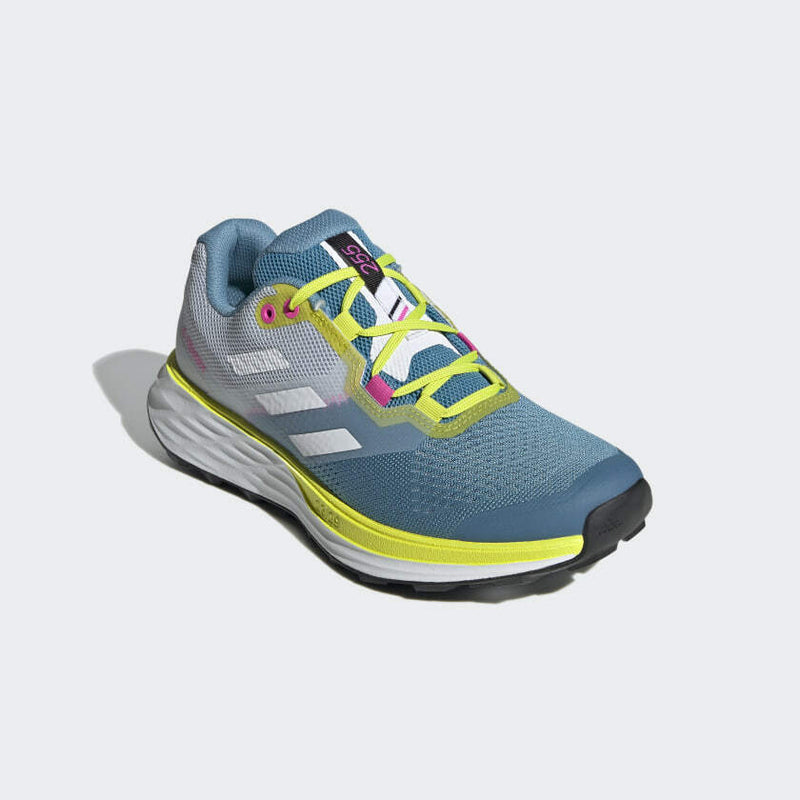 ADIDAS WOMEN TERREX TWO FLOW HAZY BLUE/ CRYSTAL WHITE/ ACID YELLOW (SIZE 7-10) FREE SHIP FW9315